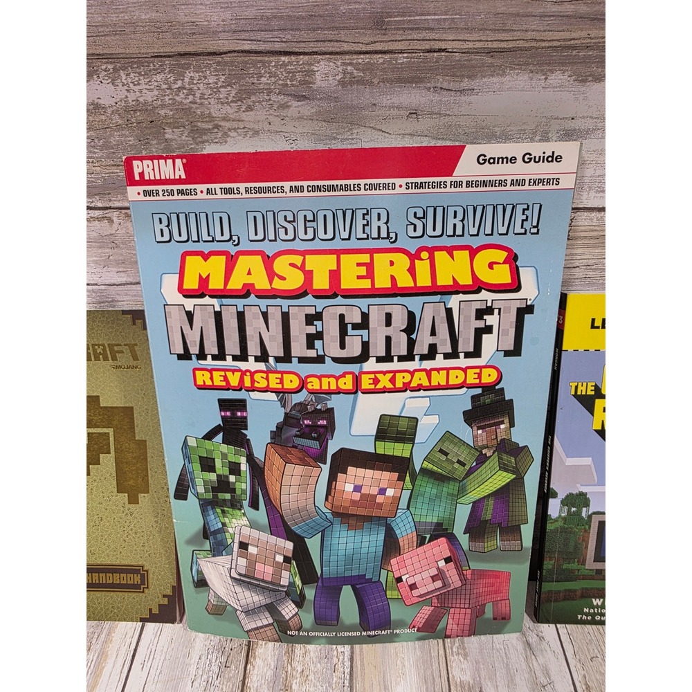 Minecraft Book Lot Essential Handbook Mastering Minecraft The‎ Griefers Revenge - Picture 3 of 9